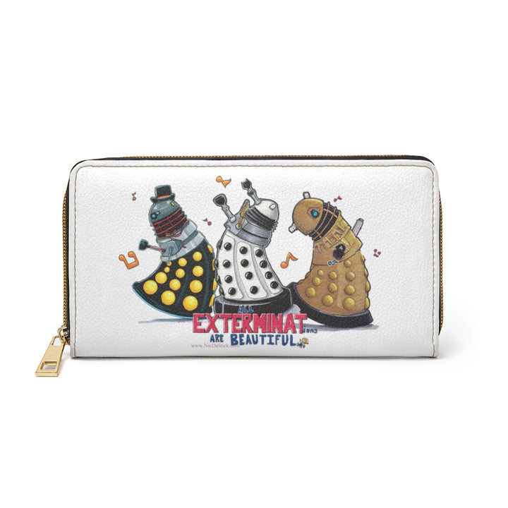 The Dancing Daleks Fan Made Zipper Wallet