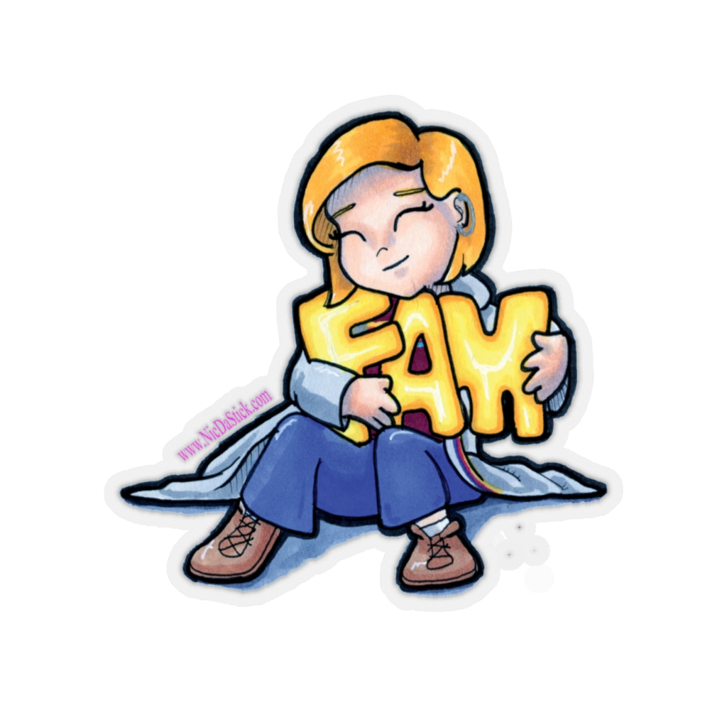 13th Doctor "Fam" Fan Kiss-Cut Stickers