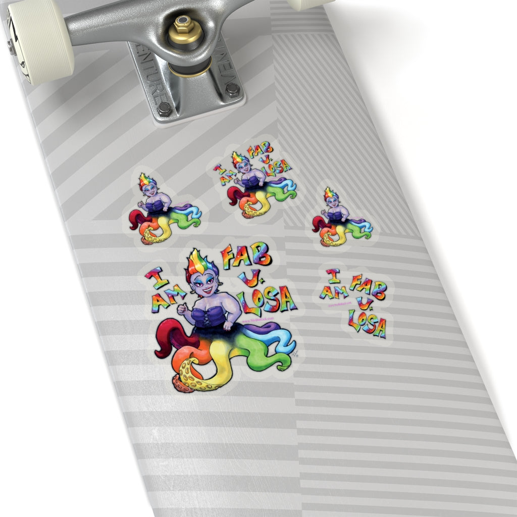 Fab U. Losa Pride Kiss-Cut Stickers