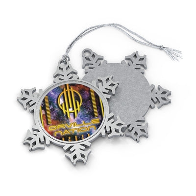 ORVILLE NATION Pewter Snowflake Ornament