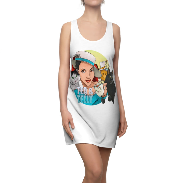 Tea & Telly With Cats Women's Comfy Night Dress