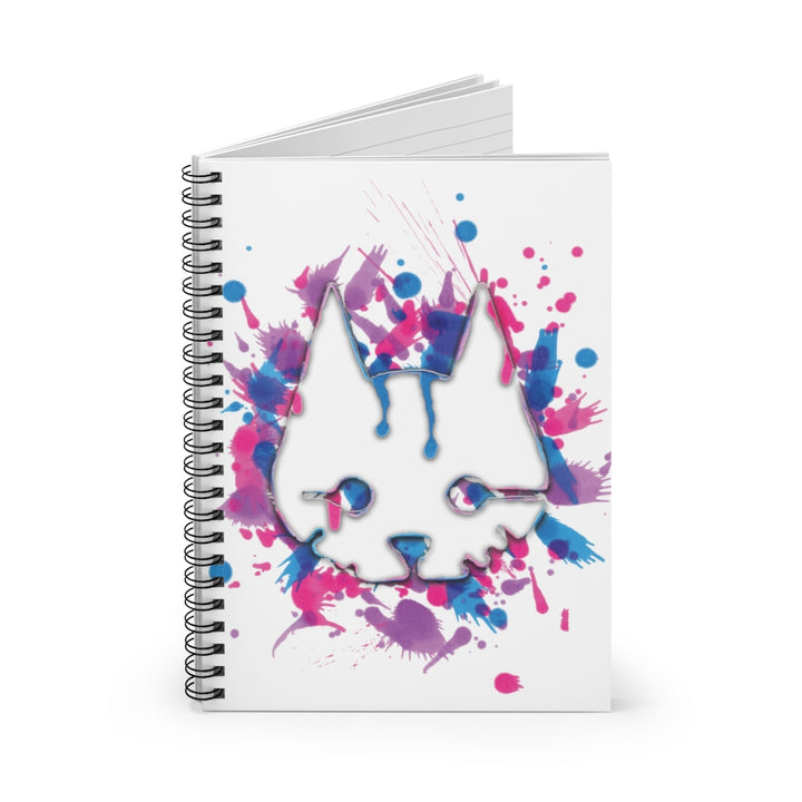 Stray - Splat Fan Spiral Notebook - Ruled Line