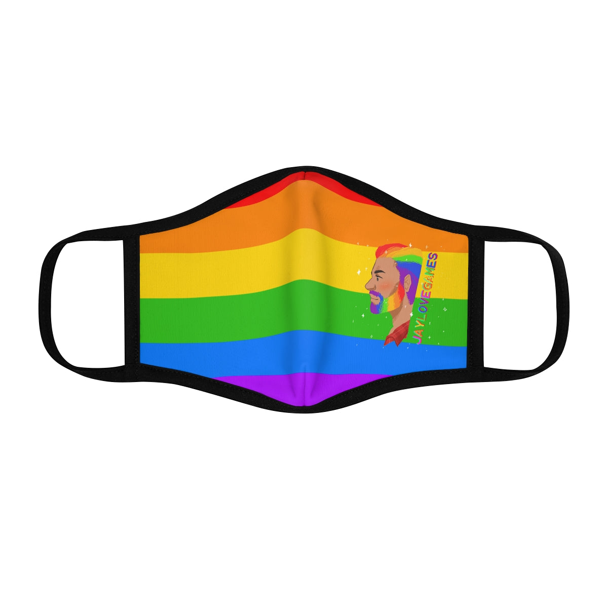 Jaylovegames's Pride Fitted Polyester Face Mask