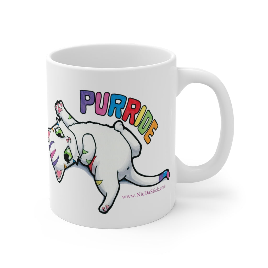 Rainbow Pride Kitty Mug 11oz
