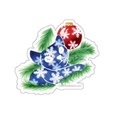 Christmas Silhocat Kiss-Cut Stickers
