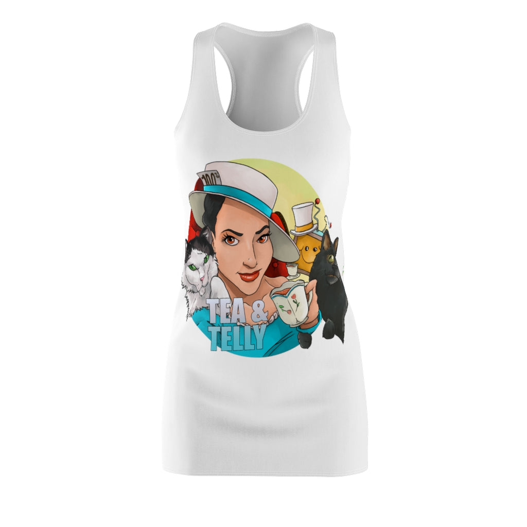 Tea & Telly With Cats Women's Comfy Night Dress