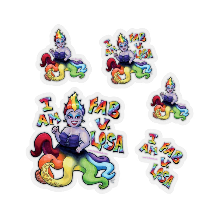 Fab U. Losa Pride Kiss-Cut Stickers