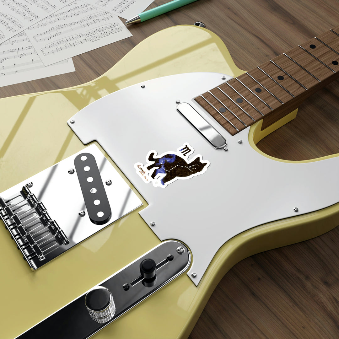 Scorpio Zodicat Die-Cut Stickers