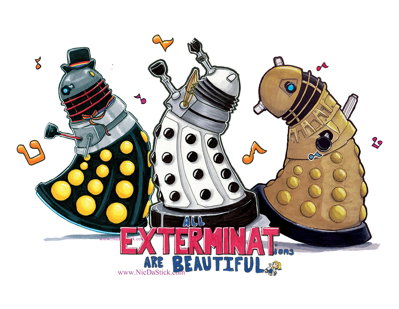 The Dancing Daleks Fan Art
