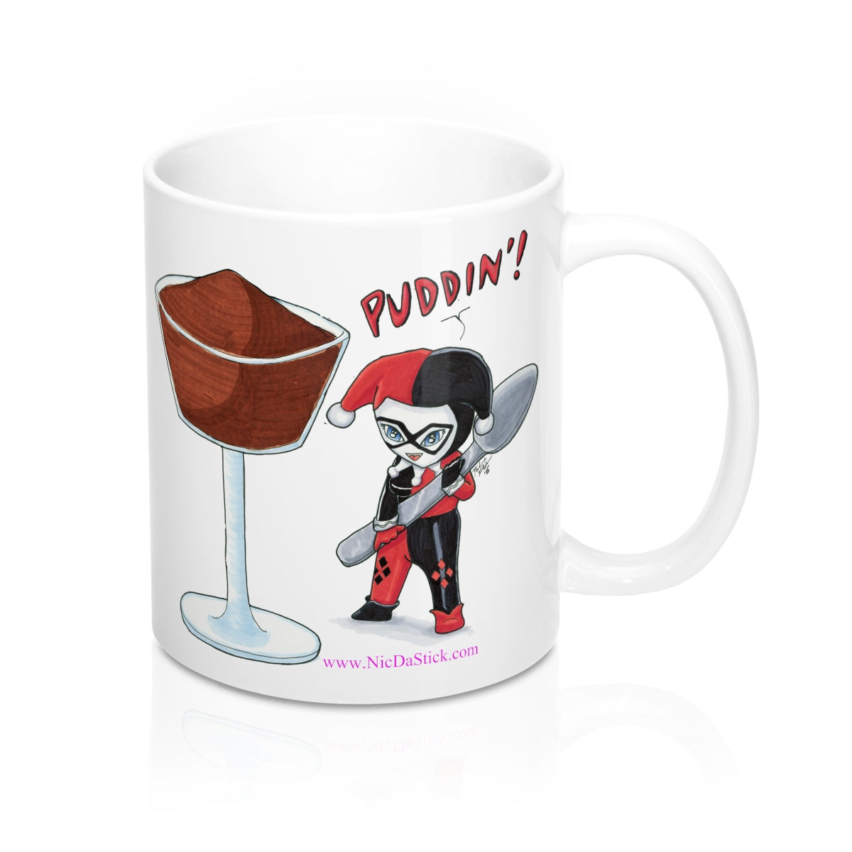 Harley Quinn - Puddin' Mug 11oz,Mug - Nic Da Stick Creations