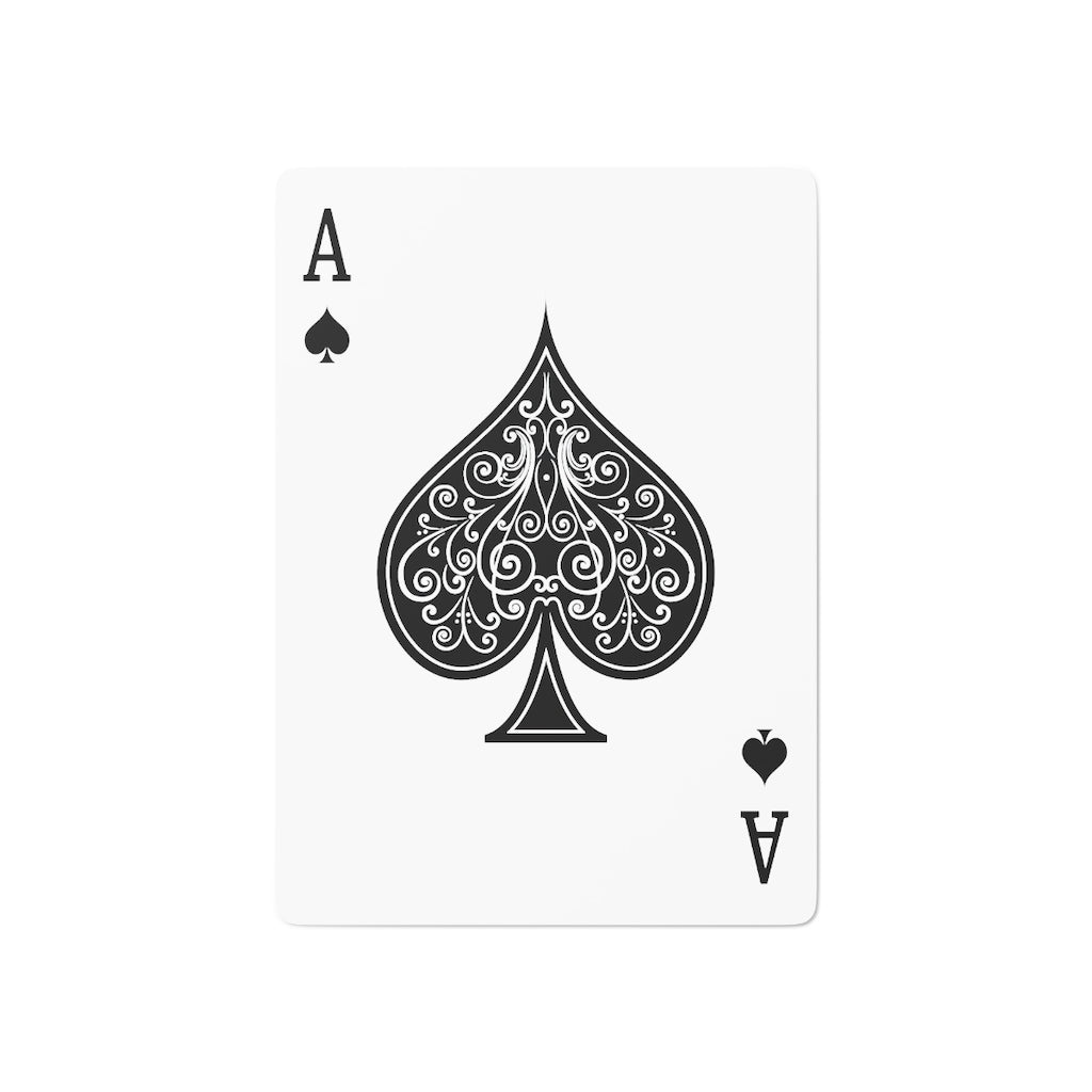 Tea & Telly with Cats Custom Poker Cards
