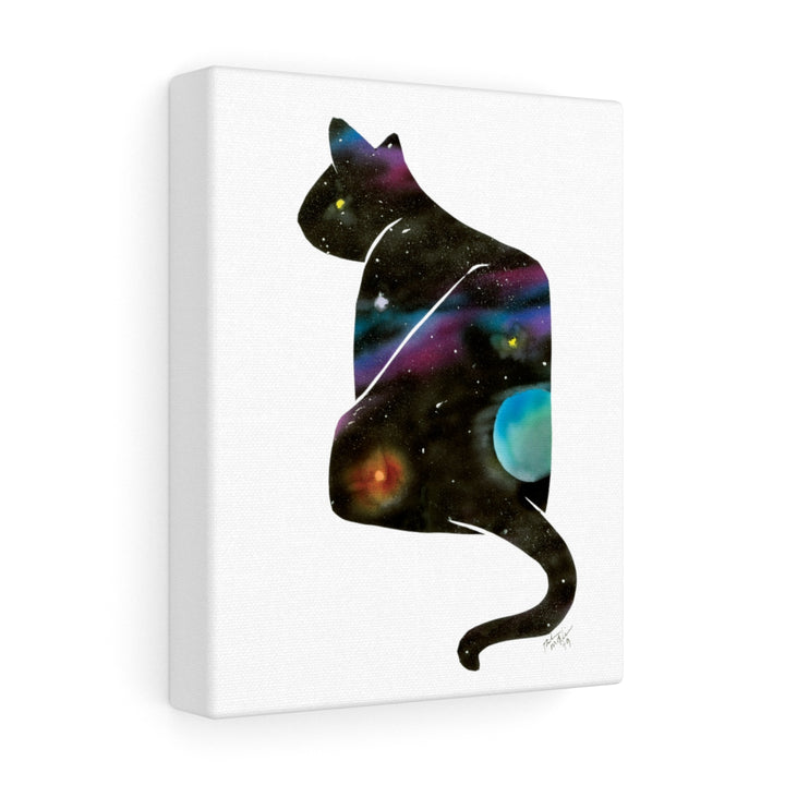 Space Silhocat Art Print