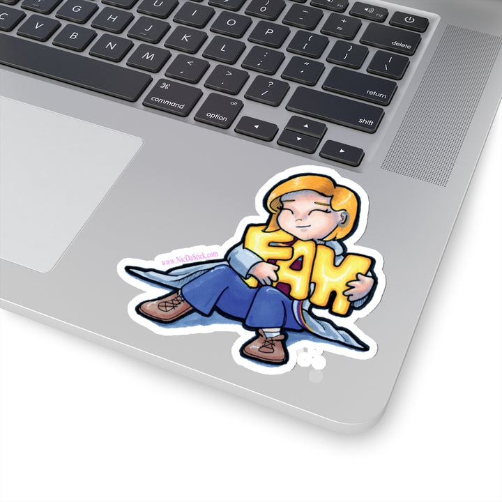 13th Doctor "Fam" Fan Kiss-Cut Stickers
