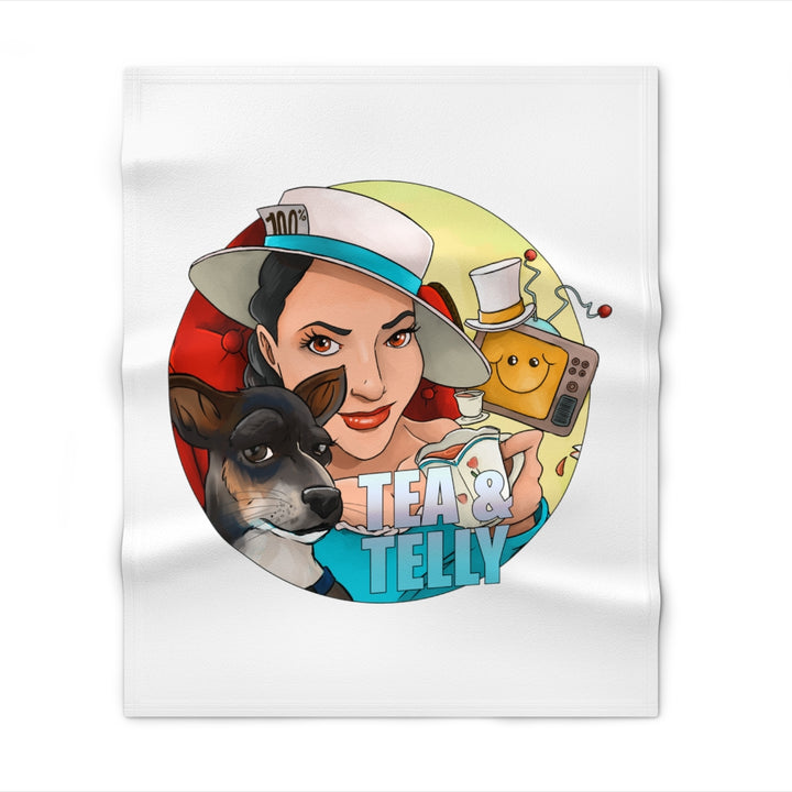 Tea & Telly with Doggie Throw Blanket