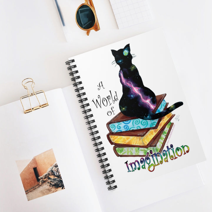 A world of Imagination Spiral Notebook - Ruled Line