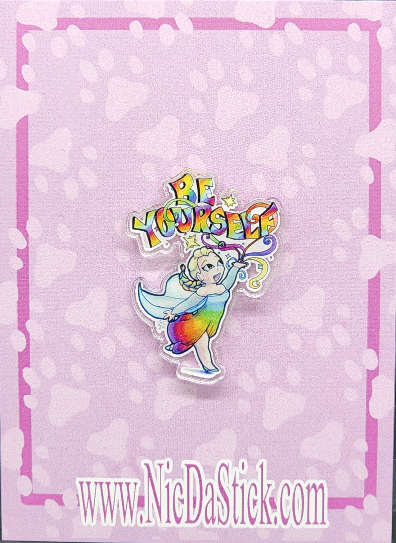 Be Yourself Pride Pin