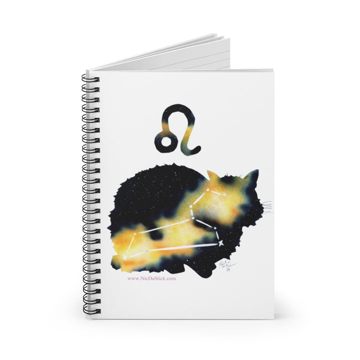 Leo Zodicat Spiral Notebook - Ruled Line