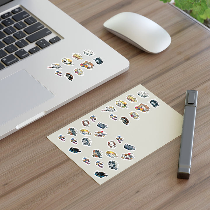 Doctor Mew "The Doctors" Doctor Who Parody Sticker Sheets