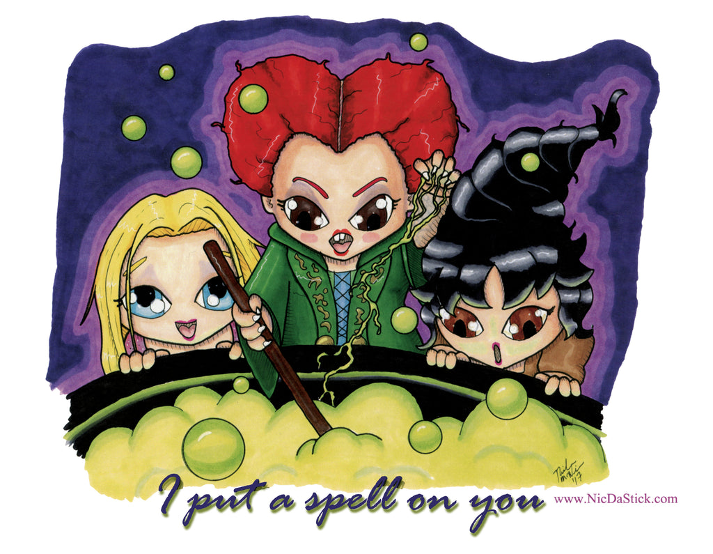 Hocus Pocus The Sanderson Sisters Art Print – Art of Nikki Ward