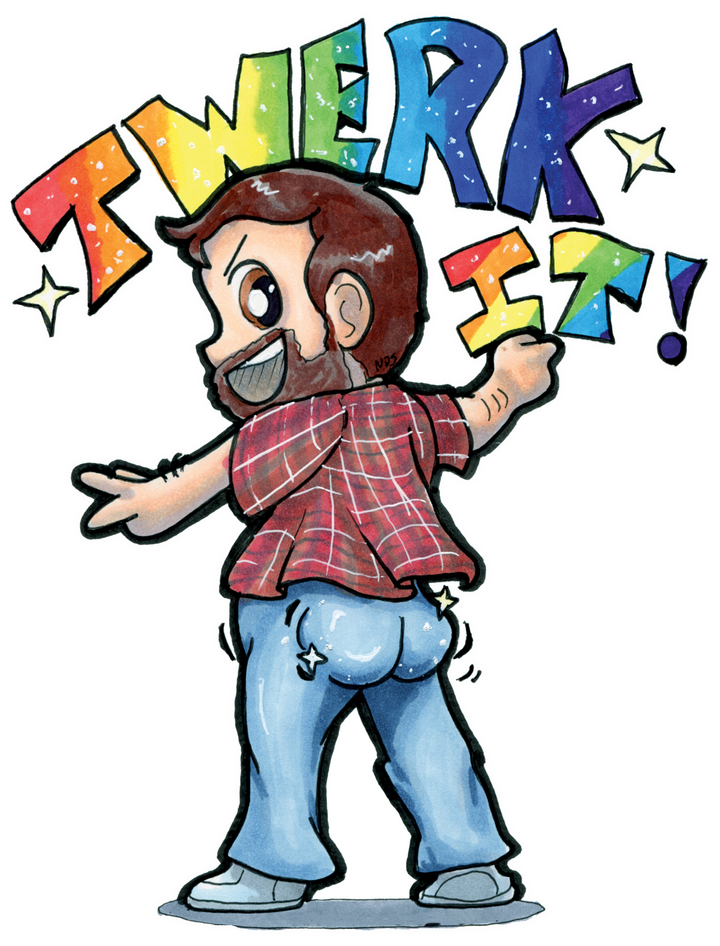 Twerk It Acrylic Pin