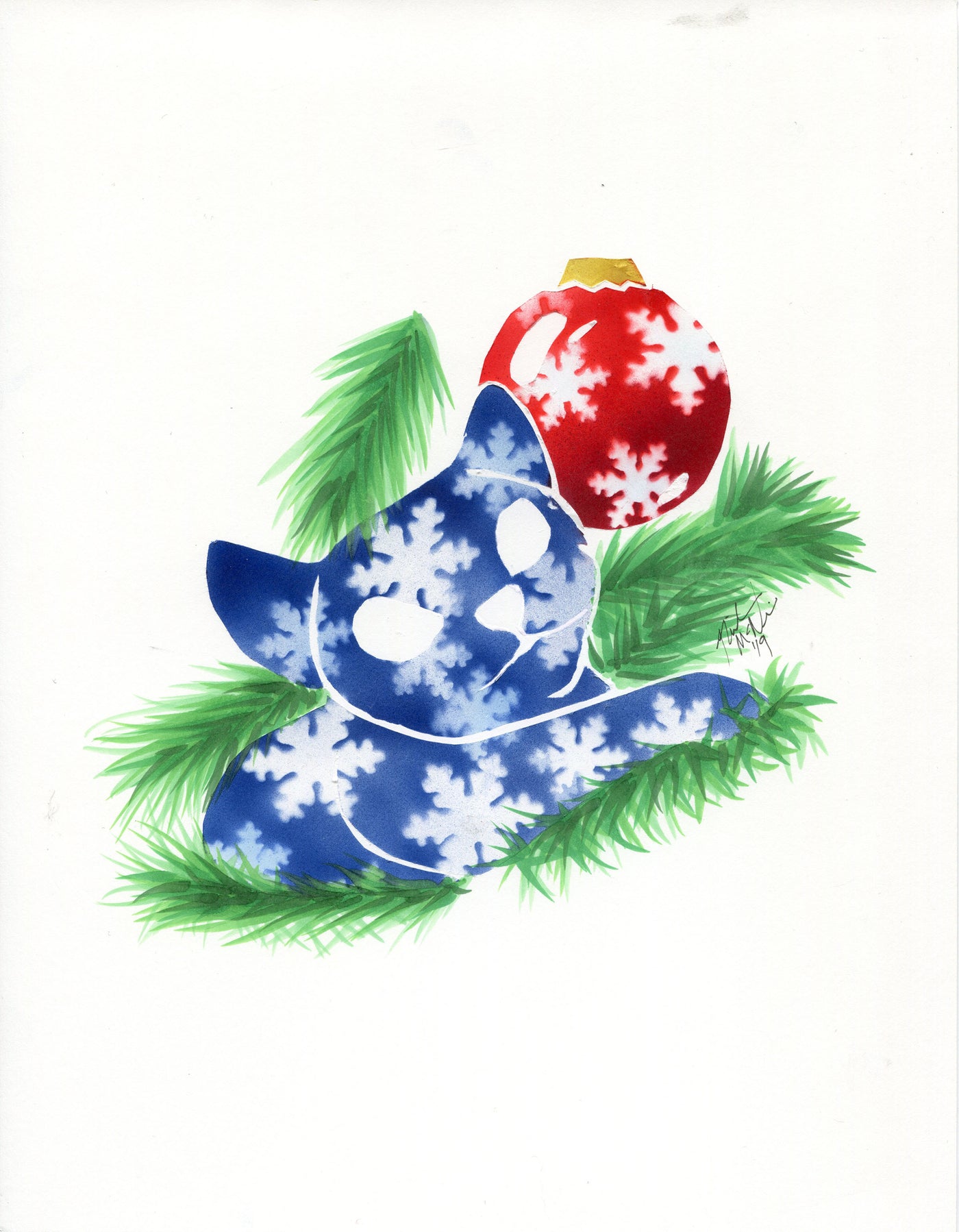 Original Christmas Silhocat